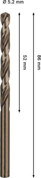 8005177635 - Detailbild5_Spiralbohrer PRO Stainless Steel Arbeits-L.52mm D.5,2mm L.86mm HSS-Co BOSCH