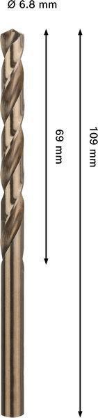 8005177639 - Detailbild4_Spiralbohrer PRO Stainless Steel Arbeits-L.69mm D.6,8mm L.109mm HSS-Co BOSCH