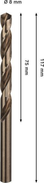8005177642 - Detailbild3_Spiralbohrer PRO Stainless Steel Arbeits-L.75mm D.8mm L.117mm HSS-Co BOSCH
