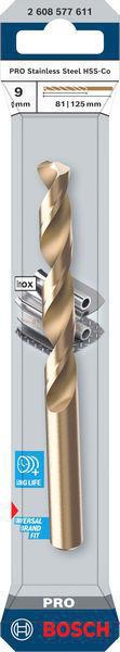 8005177644 - Detailbild2_Spiralbohrer PRO Stainless Steel Arbeits-L.81mm D.9mm L.125mm HSS-Co BOSCH