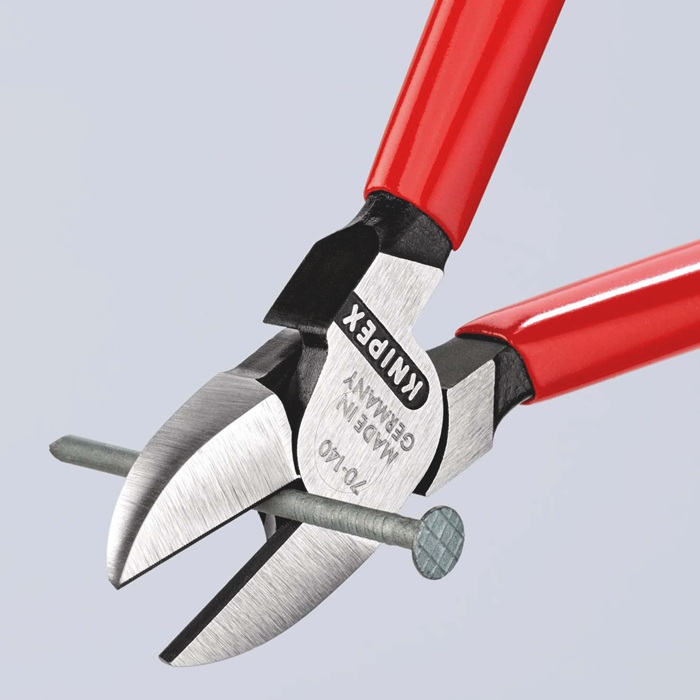 4000810120 - Detailbild_Seitenschneider L.140mm Kopf pol.Ku.-Überzug KNIPEX