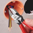 4000810121 - Detailbild_Seitenschneider L.160mm Kopf pol.Ku.-Überzug KNIPEX