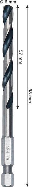 8005177744 - Detailbild3_Spiralbohrer Metal Arbeits-L.57mm D.6mm L.98mm HSS HEX BOSCH