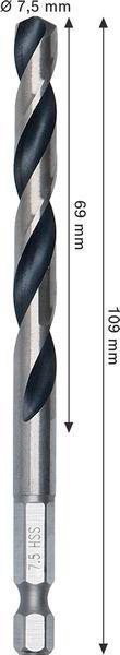 8005177748 - Detailbild3_Spiralbohrer Metal Arbeits-L.69mm D.7,5mm L.109mm HSS HEX BOSCH