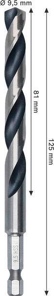 8005177752 - Detailbild3_Spiralbohrer Metal Arbeits-L.81mm D.9,5mm L.125mm HSS HEX BOSCH