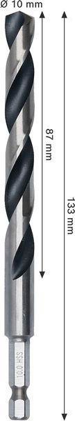 8005177753 - Detailbild3_Spiralbohrer Metal Arbeits-L.87mm D.10mm L.133mm HSS HEX BOSCH