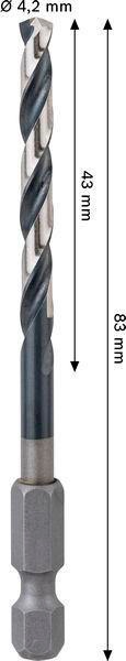 8005177763 - Detailbild4_Spiralbohrer PRO Metal Arbeits-L.43mm D.4,2mm L.83mm HSS-G Impact BOSCH