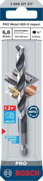 8005177769 - Detailbild5_Spiralbohrer PRO Metal Arbeits-L.69mm D.6,8mm L.109mm HSS-G Impact BOSCH
