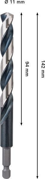 8005177777 - Detailbild5_Spiralbohrer PRO Metal Arbeits-L.94mm D.11mm L.142mm HSS-G Impact BOSCH