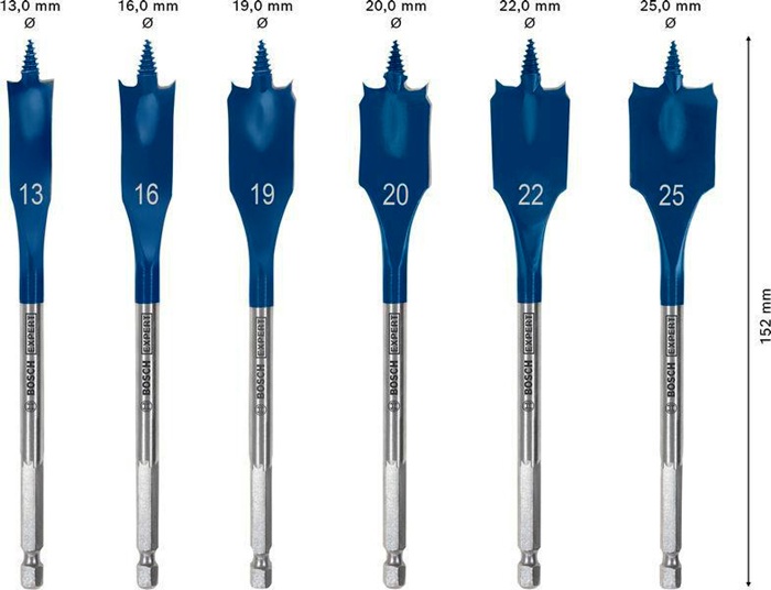 8005177782 - Detailbild2_Flachfräsbohrer-Set EXPERT Self Cut Speed 6tlg. 13-25mm BOSCH