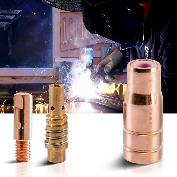 8005266399 - Detailbild2_Verschleissteile-Set FLUX AK15/MB15 23-tlg.Stromdüsen-D.0,8mm 23-tlg.STAHLWERK