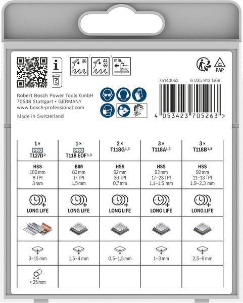 8005328159 - Detailbild_Stichsägeblatt-Set Metal Advanced 10tlg. BOSCH