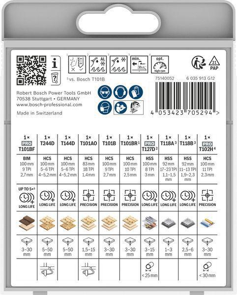 8005328160 - Detailbild2_Stichsägeblatt-Set Multi Material 10tlg. BOSCH