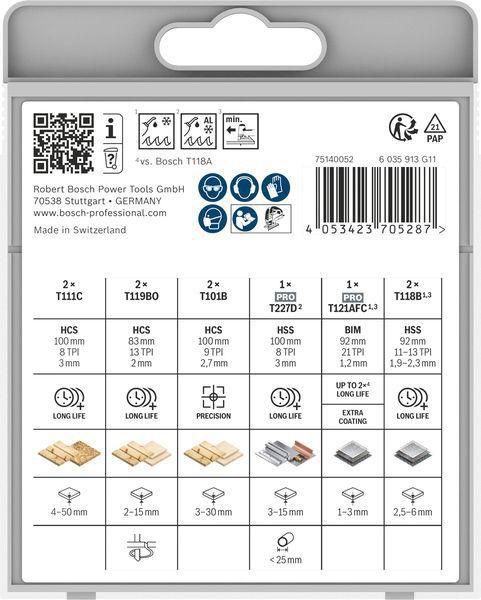 8005328162 - Detailbild_Stichsägeblatt-Set Wood and Metal Advanced 10tlg. BOSCH