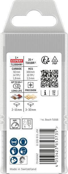 8005328183 - Detailbild3_Stichsägeblatt-Set EXPERT Laminate T101BR/T128BHM 26tlg. BOSCH