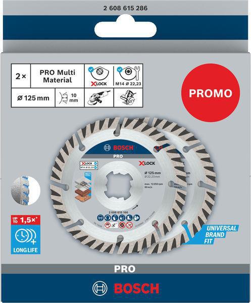 8005328563 - Detailbild2_Diamanttrennscheibe PRO Multi Material D.125mm Bohrung 22,23mm X-LOCK BOSCH