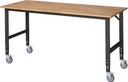 9000425733 - Detailbild2_Werktisch B2000xT1000xH910-1230mm Arbeitsplatte Buche Gestell grau