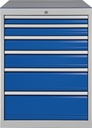 9000426111 - Detailbild4_Schubladenschrank H1019xB705xT736mm lichtgrau/signalblau 6 Schubl.BEDRUNKA+HIRTH