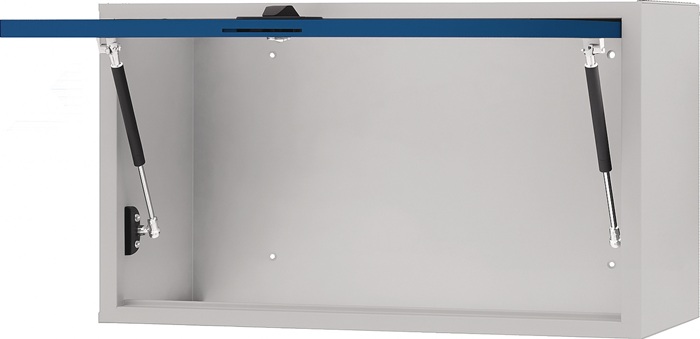 9000426417 - Detailbild_Hängeschrank H400xB700xT310mm Vollblechtür lichtgrau/signalblau