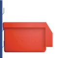 9000428127 - Detailbild3_Sichtlagerkasten L230xB140xH130mm PE rot RASTERPLAN