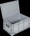 9000447898 - Detailbild_Ku.-Koffer L600xB400xH333mm PP 2 Griffe Schiebeverschluss grau 62,2l LOCKWEILER