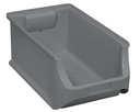 9000448705 - Detailbild_Sichtlagerkasten ProfiPlus L355xB205xH150mm PP grau stapelbar ALLIT