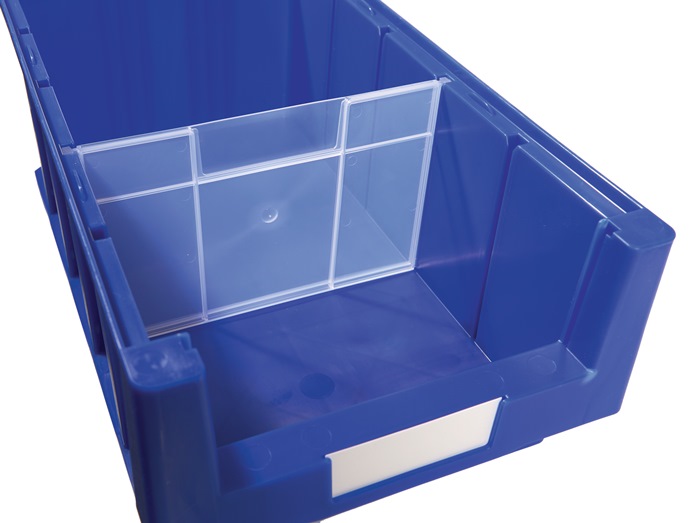 9000449281 - Detailbild_Trennw.f.Regalkasten B.230mm PP transparent,geschl.1 BT=25 ST.LA-KA-PE