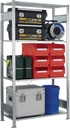 9000449805 - Detailbild_Steckregal H2000xB1000xT400mm Grundr.verz.2 Rahmen,4 Fbd.Trgf.150kg Feldl.1300kg