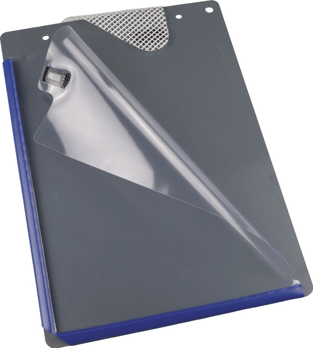 9000451340 - Detailbild_Auftragstasche PVC m.Umbug-Verschweißung DIN A4 blau EICHNER