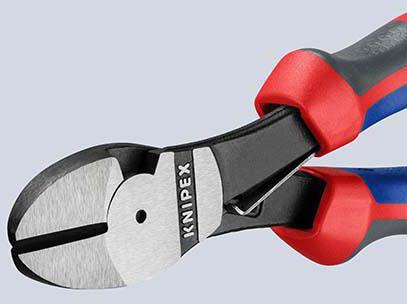 4000810186 - Detailbild_Kraftseitenschneider L.180mm pol.Form 1 Mehrkomp.-Hülle KNIPEX