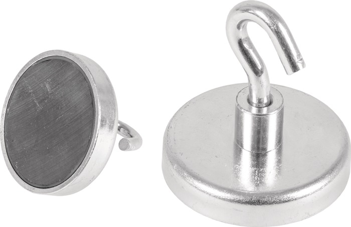 9000452697 - Detailbild_Kraftmagnet D.47mm verzinkt,m.Hak.5St./Karton EICHNER