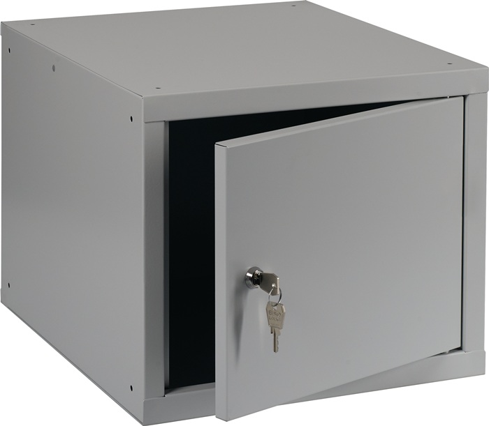 9000453672 - Detailbild_Schließfachschrank lichtgrau/lichtgrau H350xB400xT450mm 1 Abt.