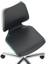 9000454073 - Detailbild_Arbeitsdrehstuhl Labsit Rl.Sitzschale blau Supertec-Gewebe schwarz