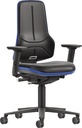 9000454222 - Detailbild_Arbeitsdrehstuhl Rl.Kunstlederpolster schwarz blau 470-640mm BIMOS