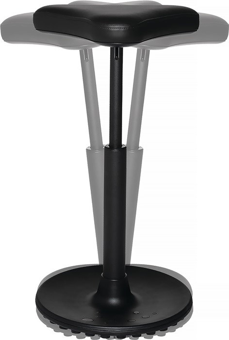 9000454321 - Detailbild4_Stehhilfe Kunstleder Sitz-H.570-770mm STA schwarz TOPSTAR