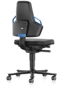 9000454334 - Detailbild_Arbeitsdrehstuhl Nexxit Rl.Grifffarbe blau Skintecpolster