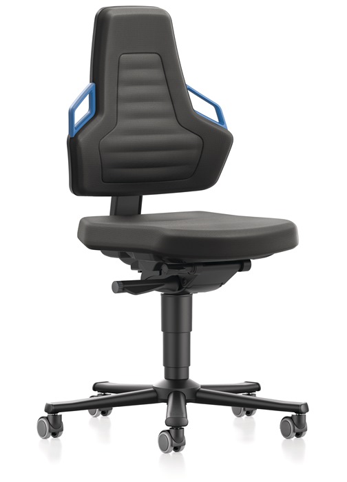 9000454335 - Detailbild_Arbeitsdrehstuhl Nexxit Rl.Grifffarbe blau Supertec-Gewebe