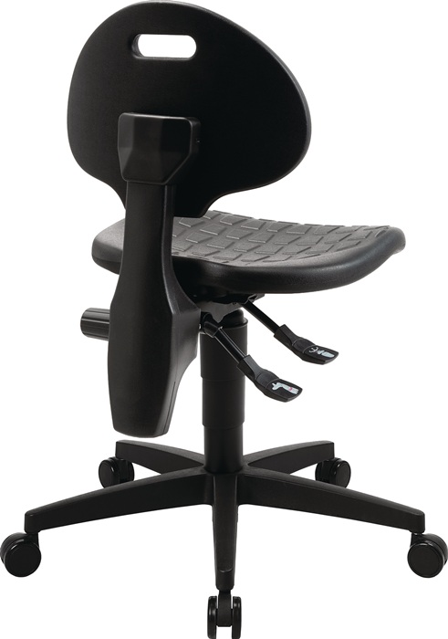 9000454340 - Detailbild2_Arbeitsdrehstuhl TEC 25 5-Fuß PA schwarz schwarz 410-540mm TOPSTAR