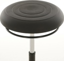 9000454444 - Detailbild_Drehhocker Kunststoff-Tellerfuß PU-Schaum schwarz Sitz-H.510-700mm LOTZ