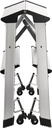 9000460135 - Detailbild_Klapptritt Stufen 2 Plattform-H.440mm Alu.fahrbar