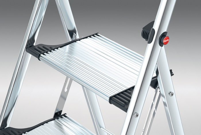 9000463097 - Detailbild3_Klapptritt K100 Stufen 3 Plattform-H.730mm Alu.m.Anti-Rutsch-Riffelung HAILO