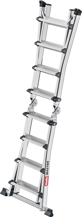 9000463141 - Detailbild_Vielzweckleiter Master M100 Alu.Sprossen 4x4 gekl.H270xB580xT270mm HAILO