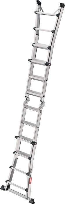 9000463141 - Detailbild3_Vielzweckleiter Master M100 Alu.Sprossen 4x4 gekl.H270xB580xT270mm HAILO