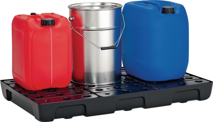 9000466294 - Detailbild_Regalwanne 33l L976xB595xH95mm PE m.PE-Rost u.Leckanzeiger CEMO