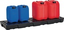 9000466295 - Detailbild_Regalwanne 28l L1295xB395xH95mm PE m.PE-Rost u.Leckanzeiger CEMO