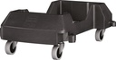 9000468569 - Detailbild_Fahrwagen m.4 Lenkrollen Wertstoffsammler 60l schwarz RUBBERMAID