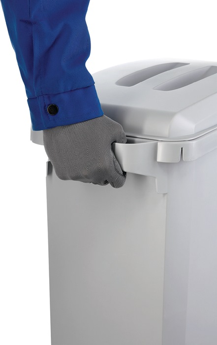 9000468678 - Detailbild2_Wertstoffsammler 60l H600xB280xT590mm grau o.Deckel,lebensmittelecht DURABLE
