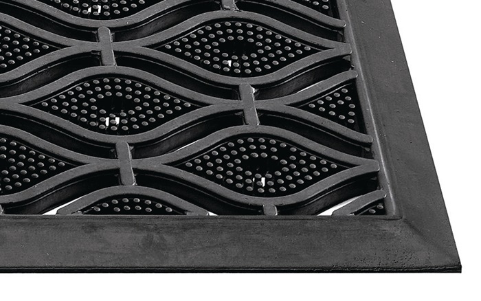 9000471298 - Detailbild_Fußmatte schwarz Gum.L450xB750xS15mm