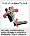 9000482937 - Detailbild_Bürodrehstuhl m.Synchrontechnik mint 450-570mm m.Armlehnen Trgf.110kg TOPSTAR