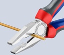 4000810227 - Detailbild5_Kombizange L.200mm verchr.Comfort-Griffe KNIPEX
